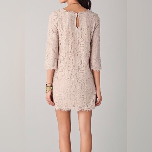 Joie Lace Mini Dress in Light Pink - Picture 2 of 15